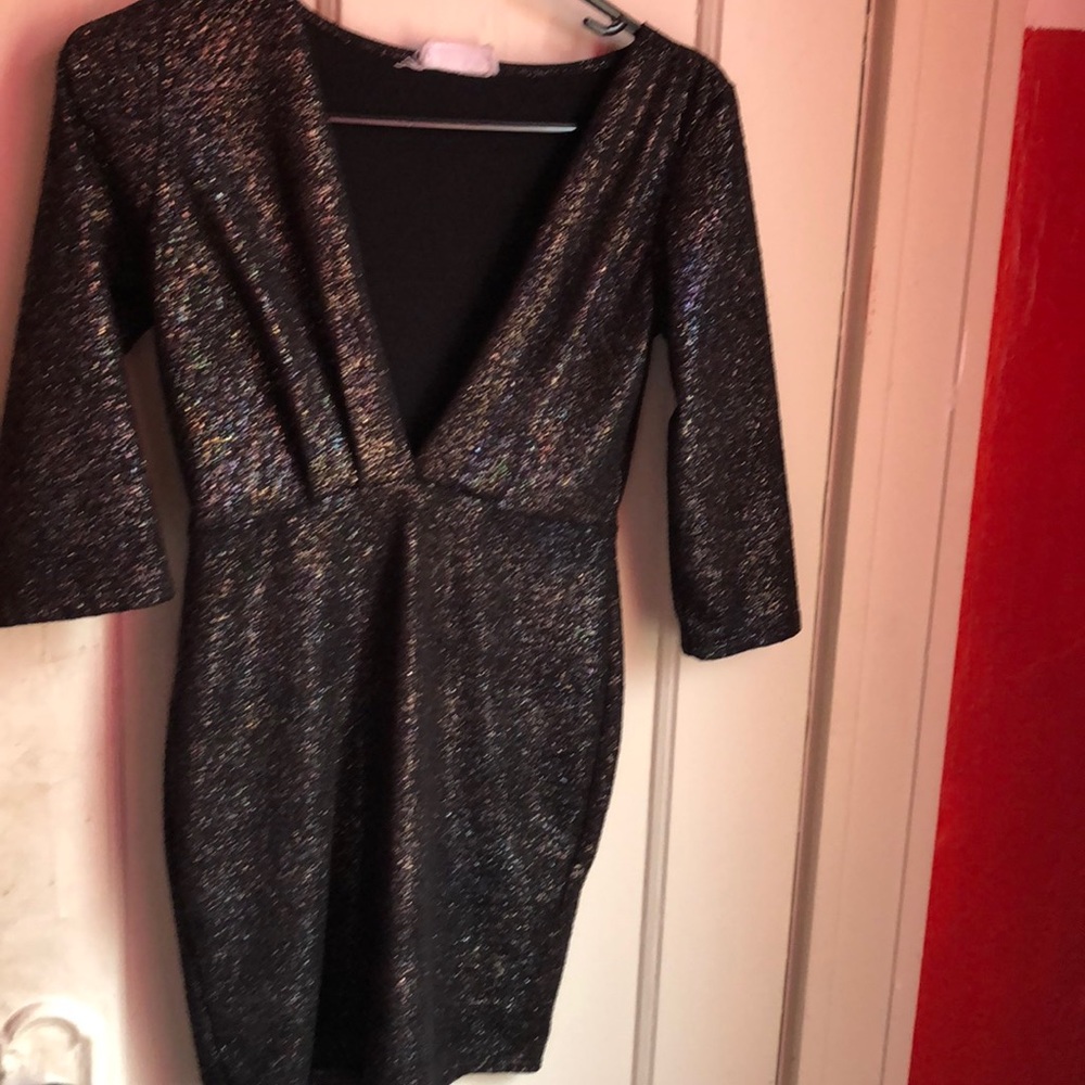 Multi color shine dress sm